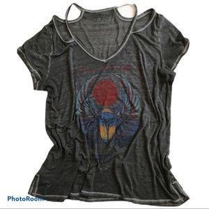 Womens L Lucky Brand Journey Concert T